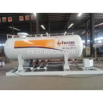 10000 litros 5tones Liquid Liquid Petroleum Gas Skid Station